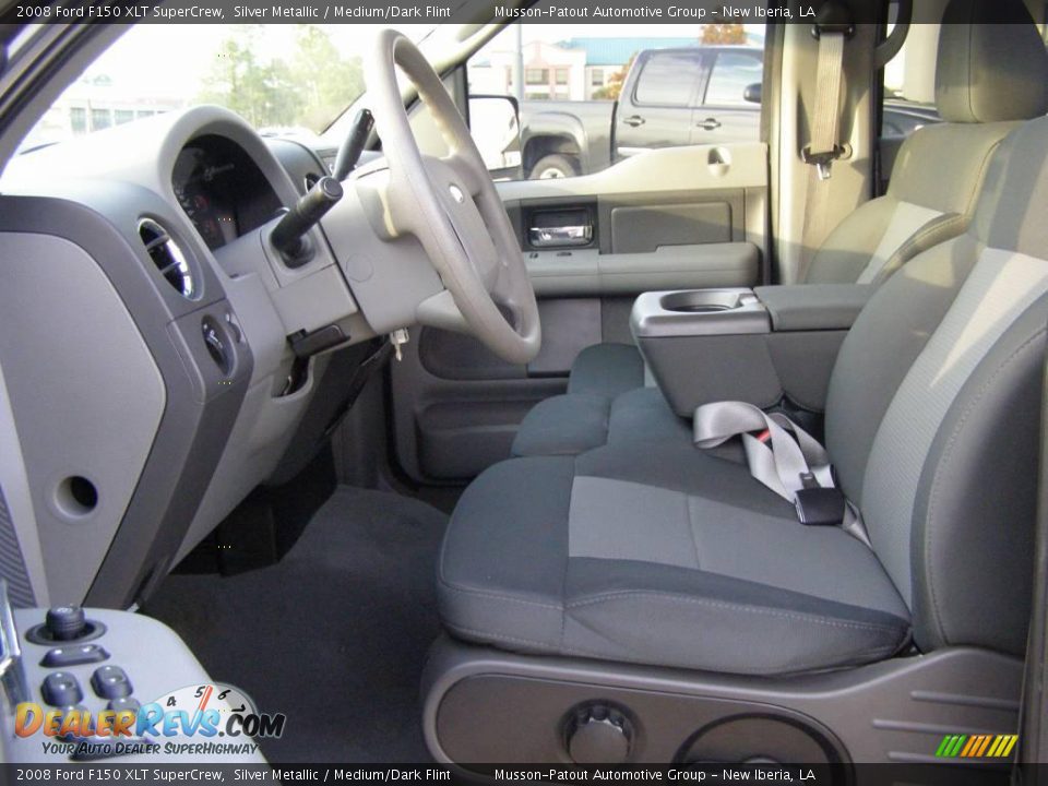2008 Ford F150 XLT SuperCrew Silver Metallic / Medium/Dark Flint Photo #9