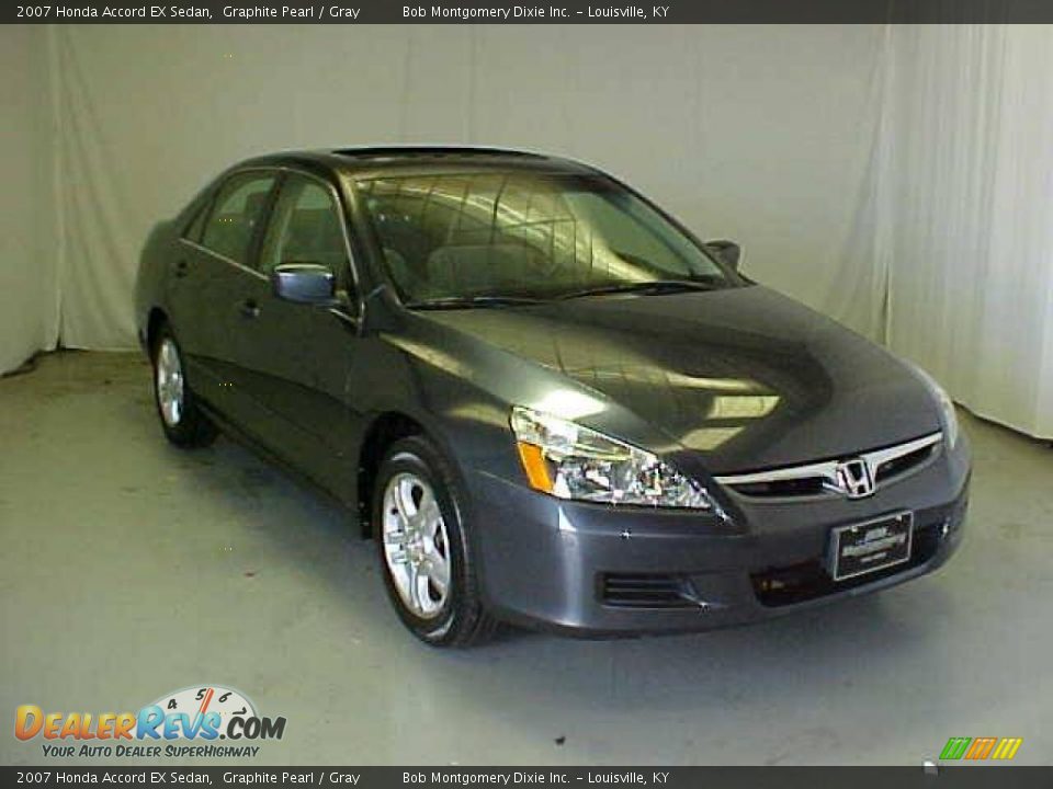2007 Honda Accord EX Sedan Graphite Pearl / Gray Photo #1