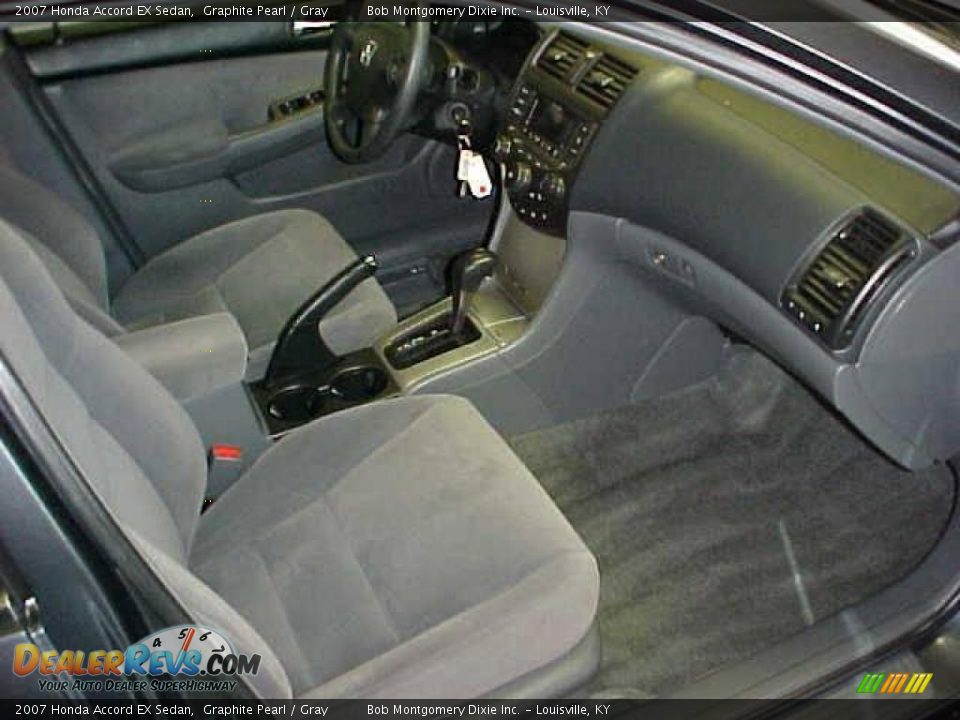 2007 Honda Accord EX Sedan Graphite Pearl / Gray Photo #7