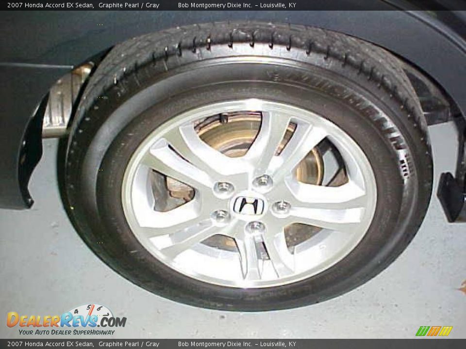 2007 Honda Accord EX Sedan Graphite Pearl / Gray Photo #8