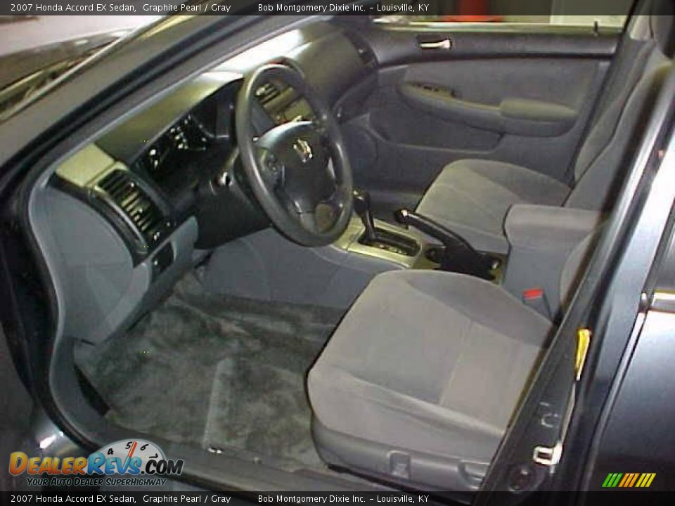 2007 Honda Accord EX Sedan Graphite Pearl / Gray Photo #13