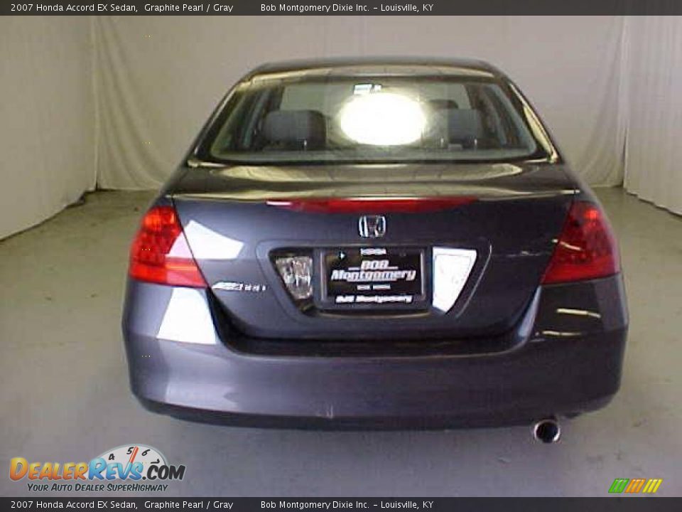 2007 Honda Accord EX Sedan Graphite Pearl / Gray Photo #19