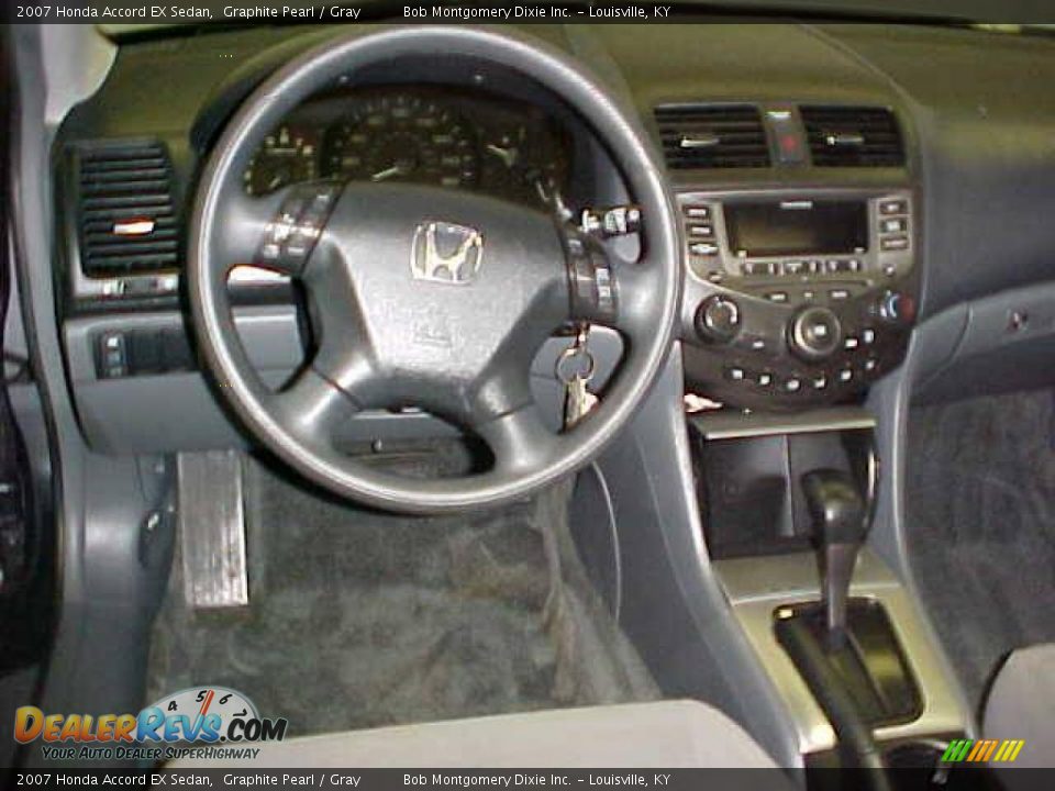 2007 Honda Accord EX Sedan Graphite Pearl / Gray Photo #26