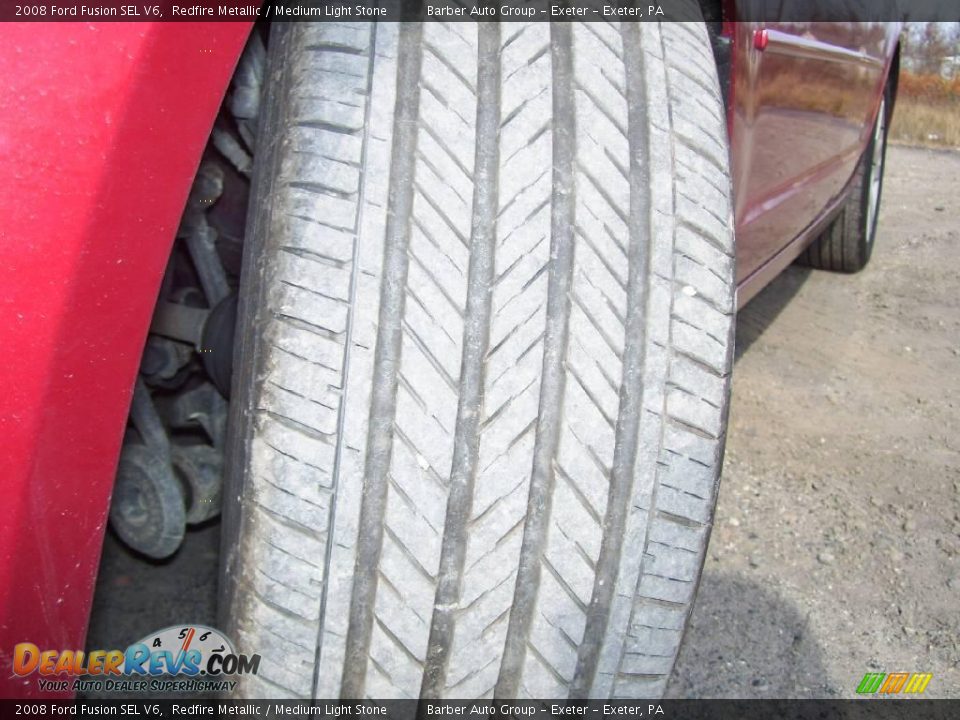 2008 Ford Fusion SEL V6 Redfire Metallic / Medium Light Stone Photo #13