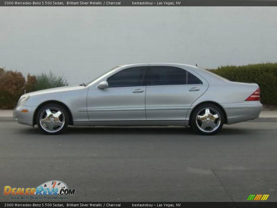 2000 Mercedes-Benz S 500 Sedan Brilliant Silver Metallic / Charcoal Photo #1