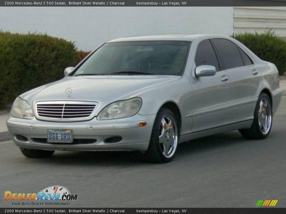 2000 Mercedes-Benz S 500 Sedan Brilliant Silver Metallic / Charcoal Photo #3