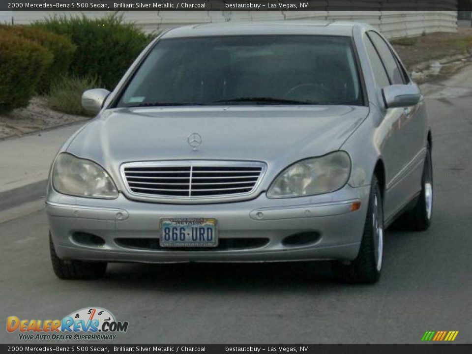 2000 Mercedes-Benz S 500 Sedan Brilliant Silver Metallic / Charcoal Photo #4