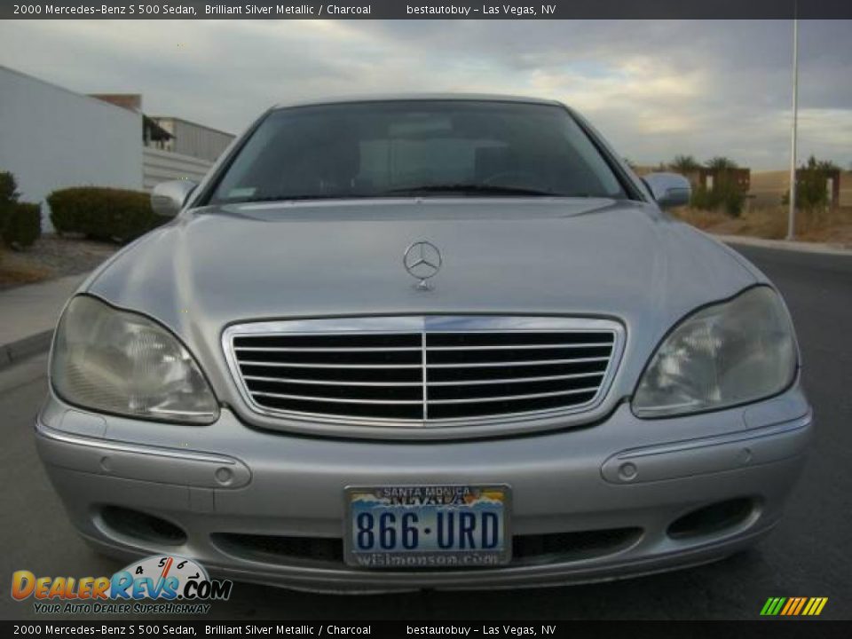 2000 Mercedes-Benz S 500 Sedan Brilliant Silver Metallic / Charcoal Photo #5
