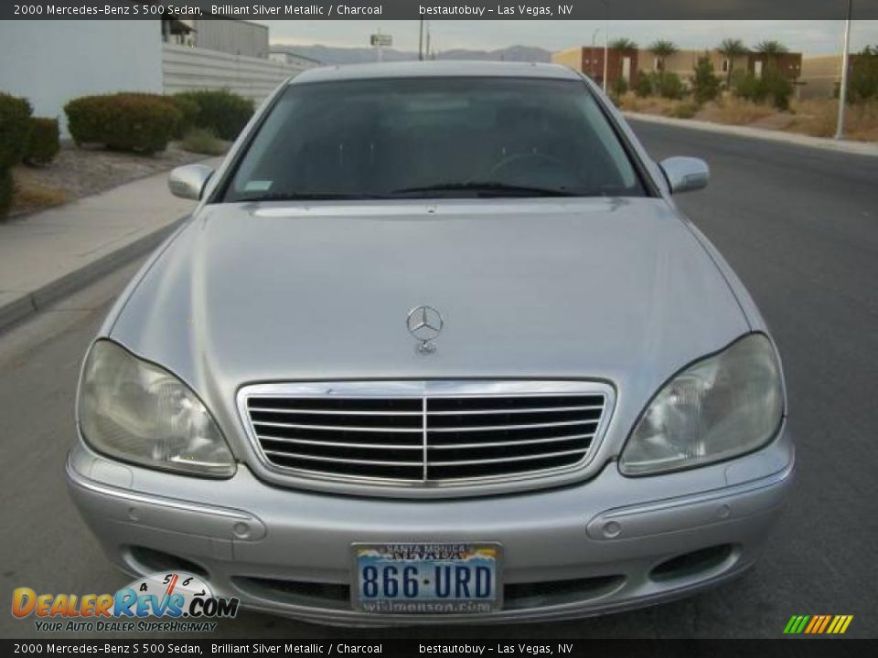 2000 Mercedes-Benz S 500 Sedan Brilliant Silver Metallic / Charcoal Photo #6