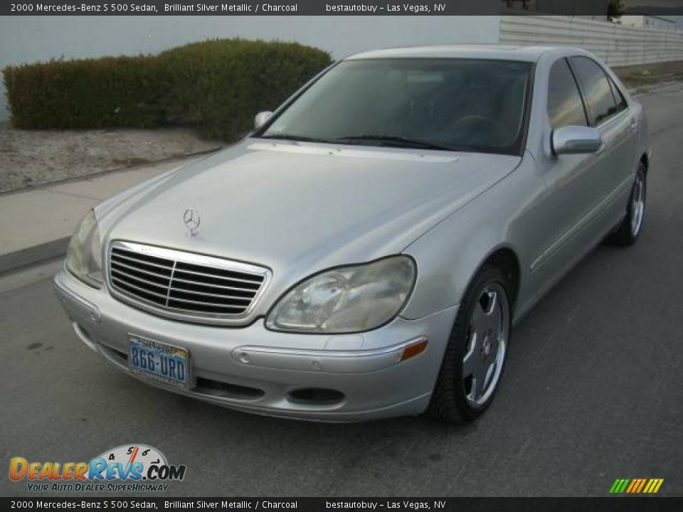 2000 Mercedes-Benz S 500 Sedan Brilliant Silver Metallic / Charcoal Photo #8