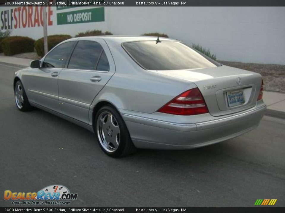 2000 Mercedes-Benz S 500 Sedan Brilliant Silver Metallic / Charcoal Photo #10