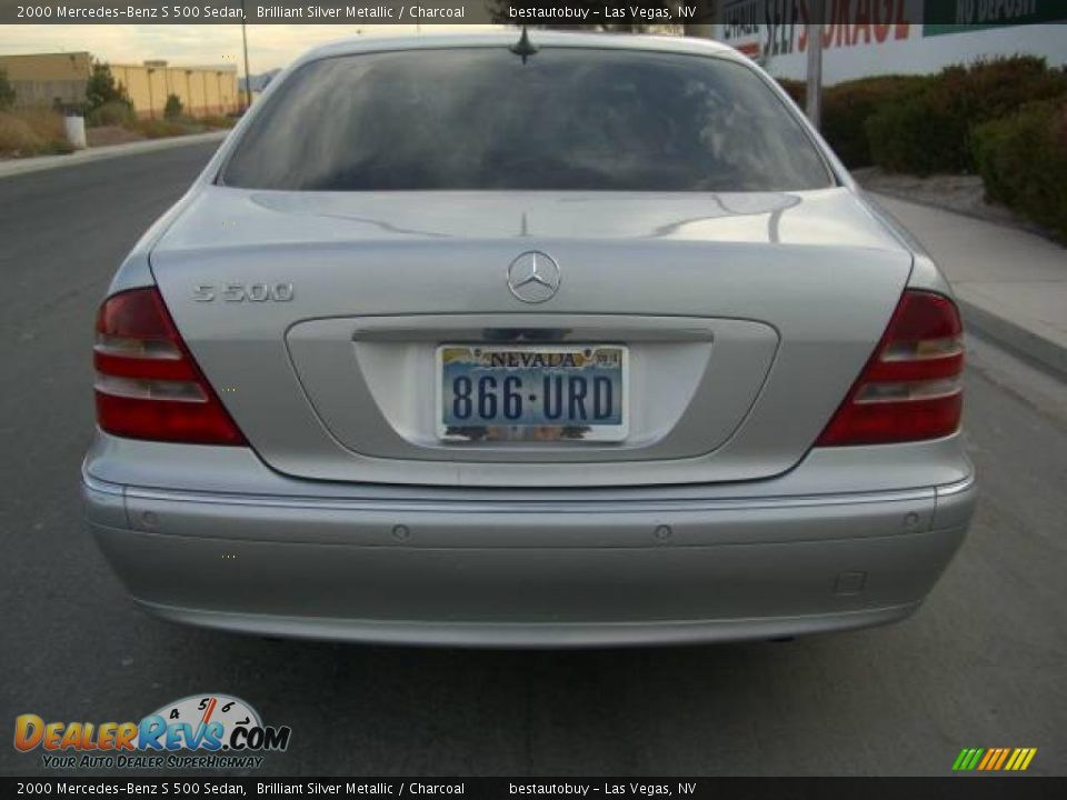 2000 Mercedes-Benz S 500 Sedan Brilliant Silver Metallic / Charcoal Photo #11