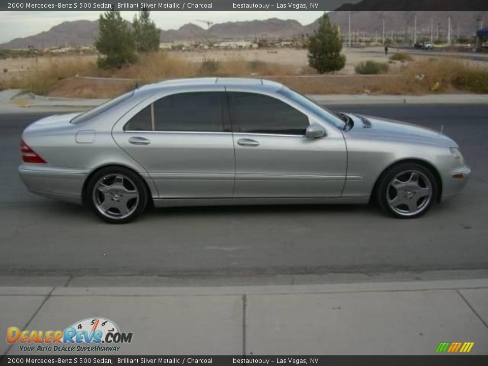 2000 Mercedes-Benz S 500 Sedan Brilliant Silver Metallic / Charcoal Photo #13