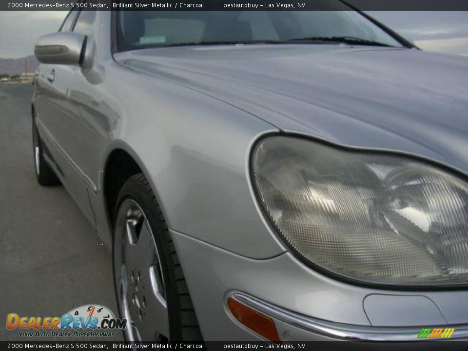 2000 Mercedes-Benz S 500 Sedan Brilliant Silver Metallic / Charcoal Photo #15