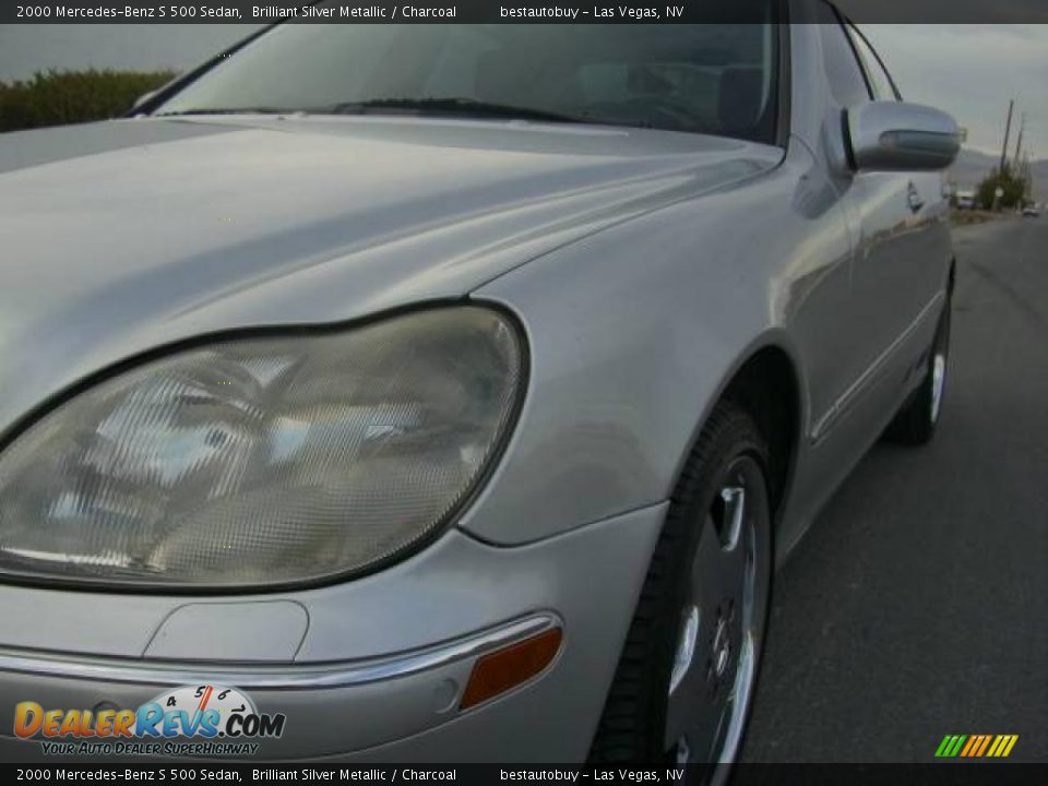 2000 Mercedes-Benz S 500 Sedan Brilliant Silver Metallic / Charcoal Photo #16