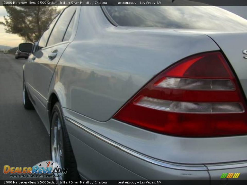 2000 Mercedes-Benz S 500 Sedan Brilliant Silver Metallic / Charcoal Photo #19
