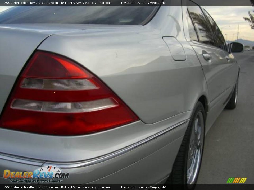 2000 Mercedes-Benz S 500 Sedan Brilliant Silver Metallic / Charcoal Photo #20