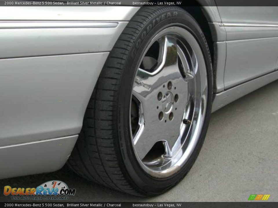 2000 Mercedes-Benz S 500 Sedan Brilliant Silver Metallic / Charcoal Photo #21