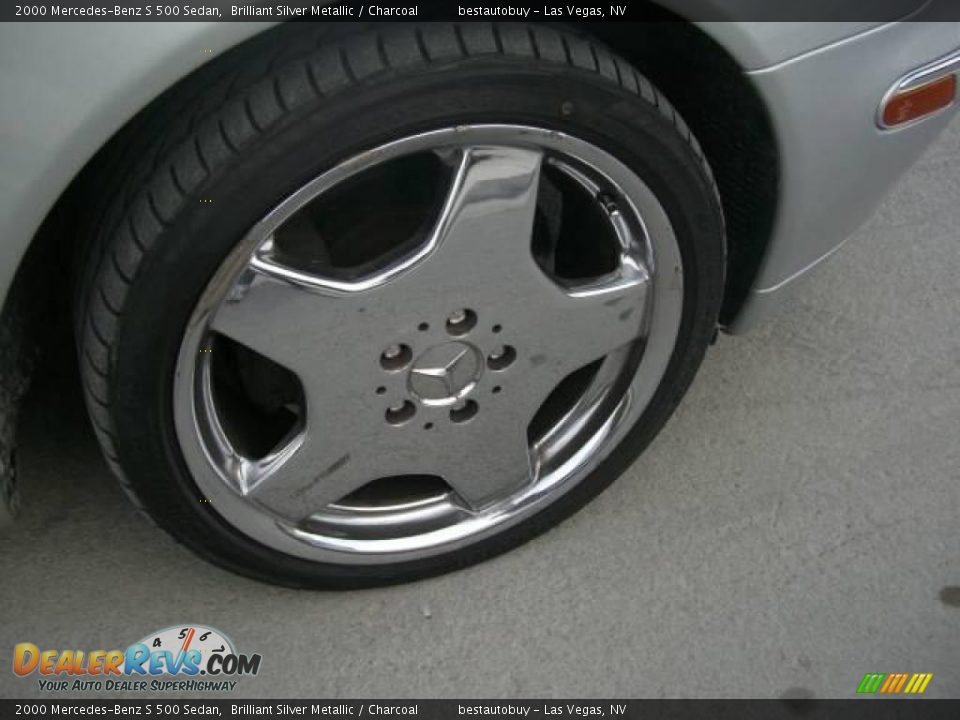 2000 Mercedes-Benz S 500 Sedan Brilliant Silver Metallic / Charcoal Photo #22