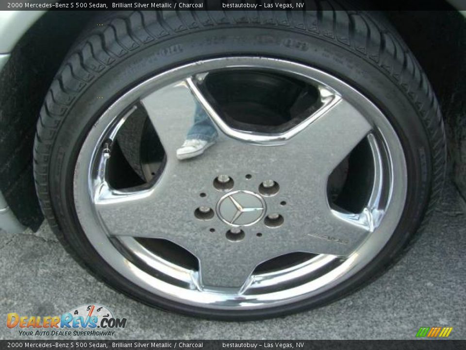 2000 Mercedes-Benz S 500 Sedan Brilliant Silver Metallic / Charcoal Photo #23