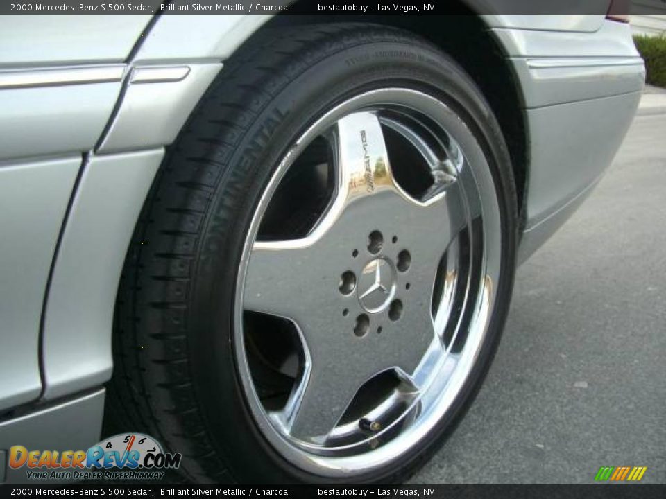 2000 Mercedes-Benz S 500 Sedan Brilliant Silver Metallic / Charcoal Photo #24