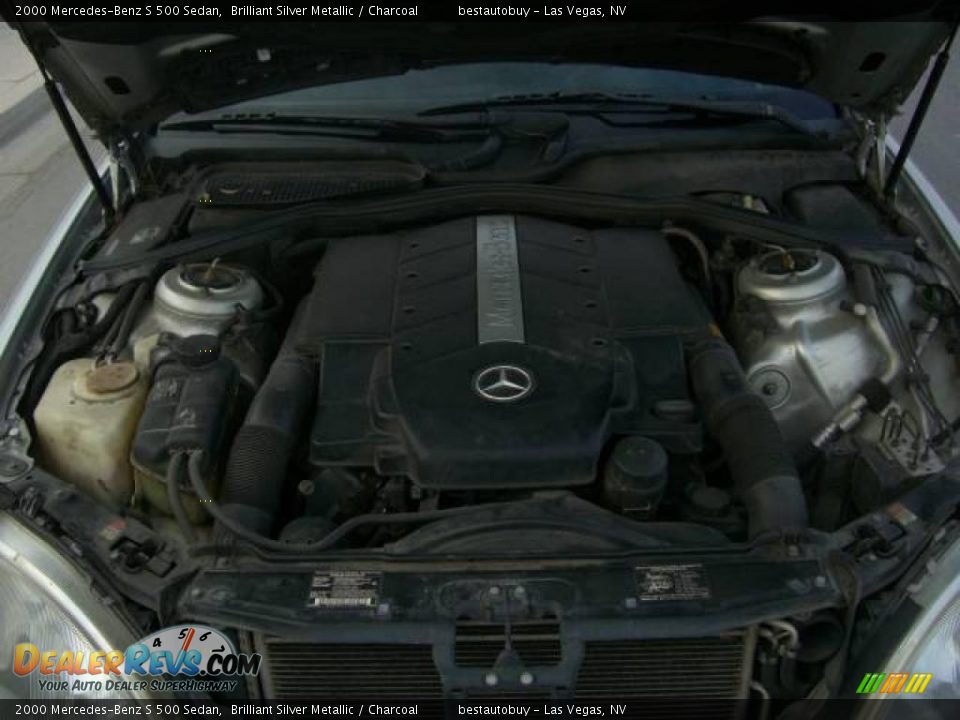 2000 Mercedes-Benz S 500 Sedan Brilliant Silver Metallic / Charcoal Photo #26