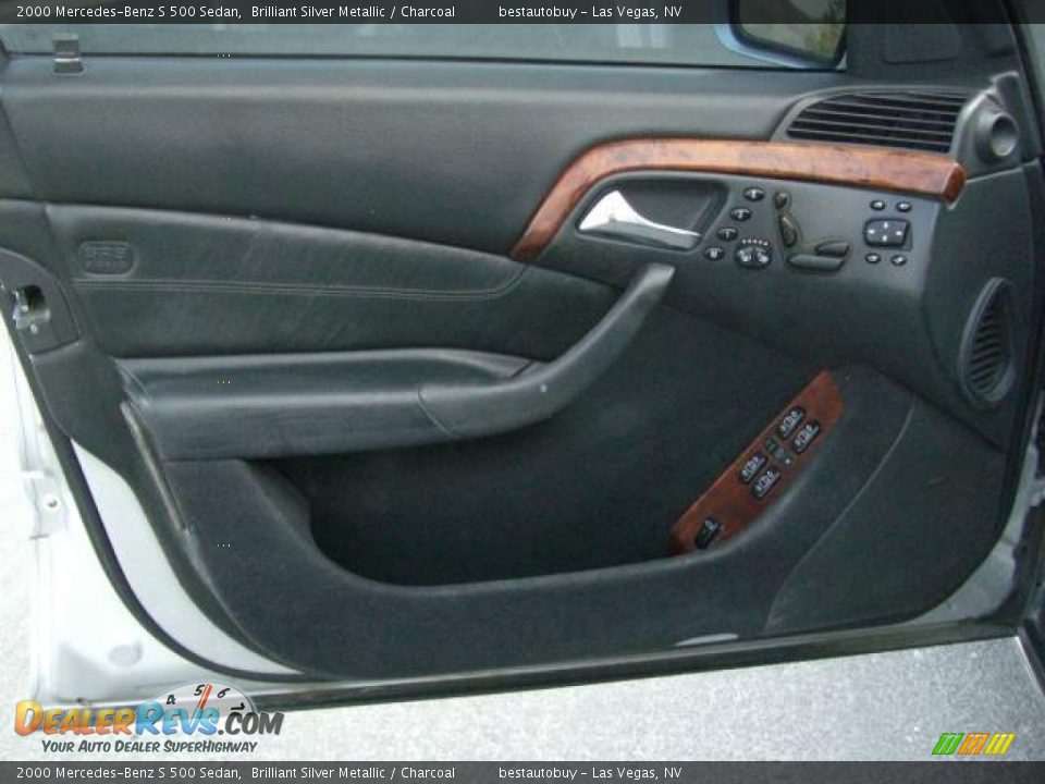 2000 Mercedes-Benz S 500 Sedan Brilliant Silver Metallic / Charcoal Photo #27