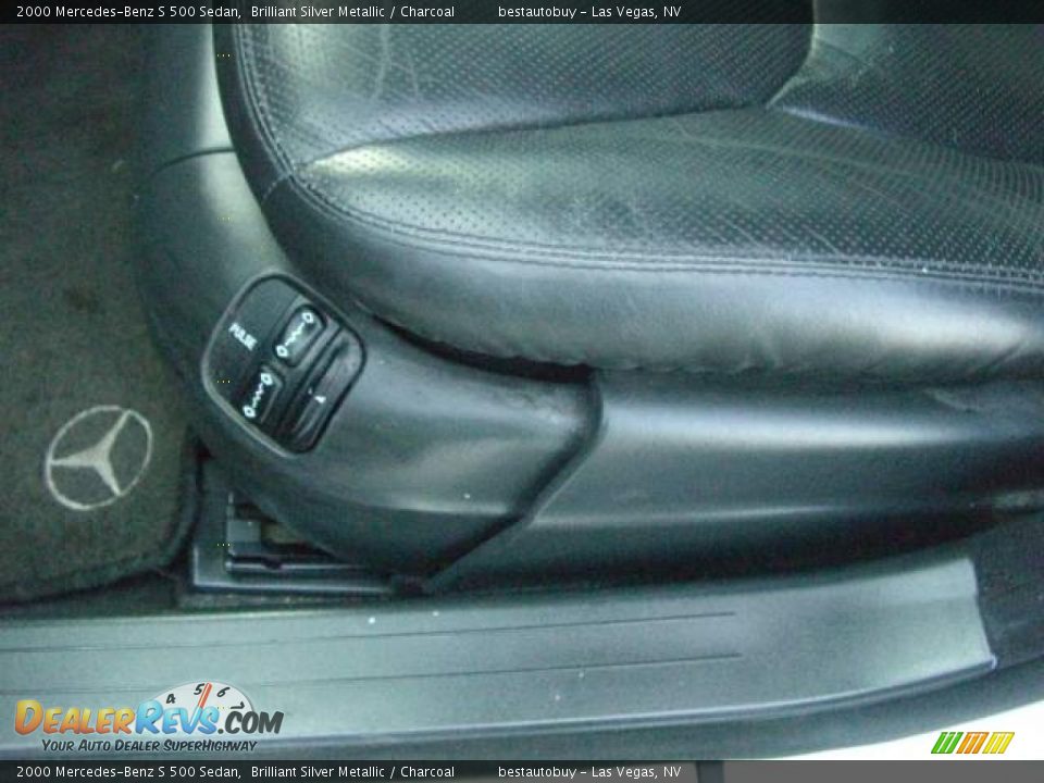2000 Mercedes-Benz S 500 Sedan Brilliant Silver Metallic / Charcoal Photo #29