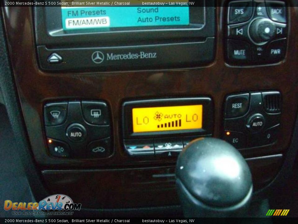 2000 Mercedes-Benz S 500 Sedan Brilliant Silver Metallic / Charcoal Photo #36