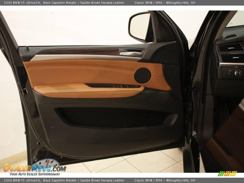 2009 BMW X5 xDrive30i Black Sapphire Metallic / Saddle Brown Nevada Leather Photo #8