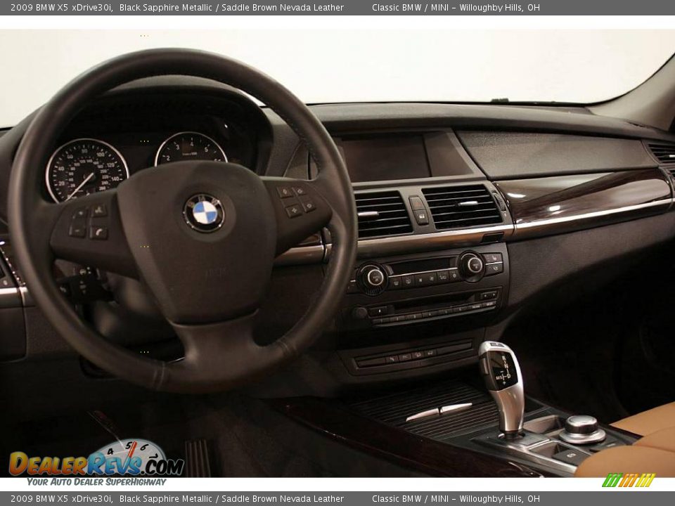 2009 BMW X5 xDrive30i Black Sapphire Metallic / Saddle Brown Nevada Leather Photo #11