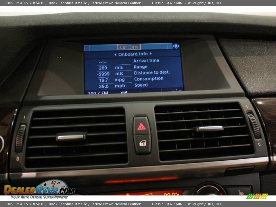 2009 BMW X5 xDrive30i Black Sapphire Metallic / Saddle Brown Nevada Leather Photo #15