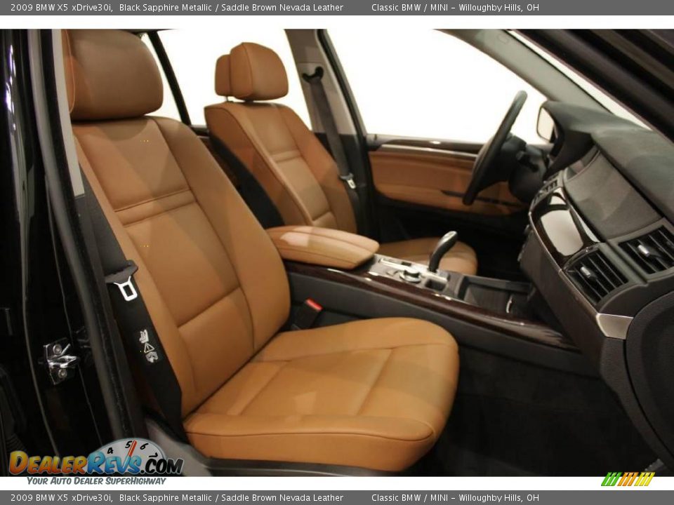 2009 BMW X5 xDrive30i Black Sapphire Metallic / Saddle Brown Nevada Leather Photo #21