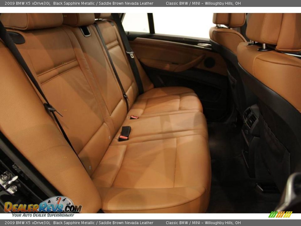 2009 BMW X5 xDrive30i Black Sapphire Metallic / Saddle Brown Nevada Leather Photo #22