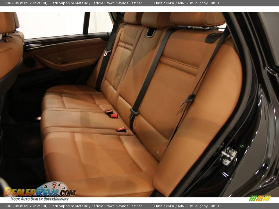 2009 BMW X5 xDrive30i Black Sapphire Metallic / Saddle Brown Nevada Leather Photo #23