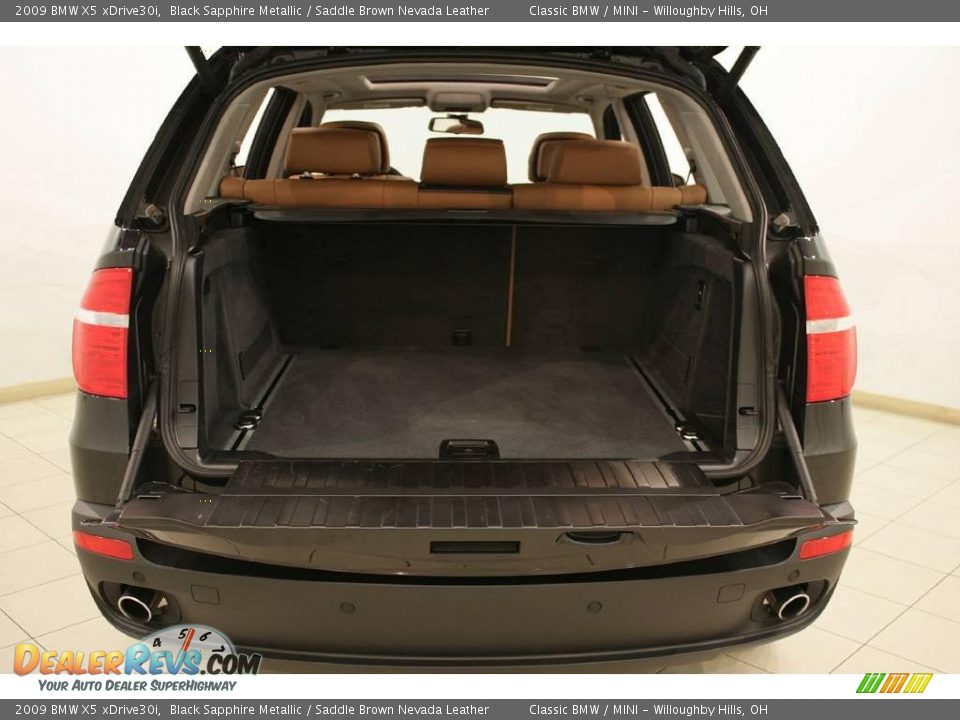 2009 BMW X5 xDrive30i Black Sapphire Metallic / Saddle Brown Nevada Leather Photo #25