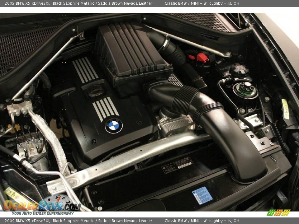 2009 BMW X5 xDrive30i Black Sapphire Metallic / Saddle Brown Nevada Leather Photo #26