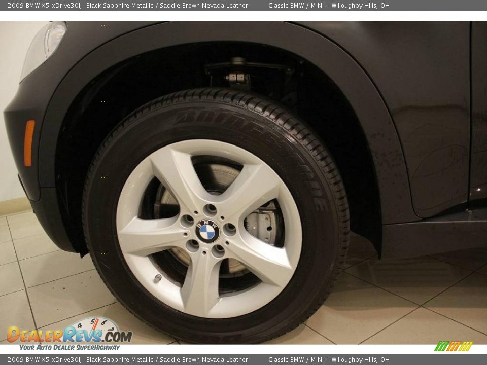 2009 BMW X5 xDrive30i Black Sapphire Metallic / Saddle Brown Nevada Leather Photo #28