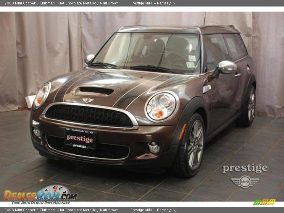 2008 Mini Cooper S Clubman Hot Chocolate Metallic / Malt Brown Photo #1