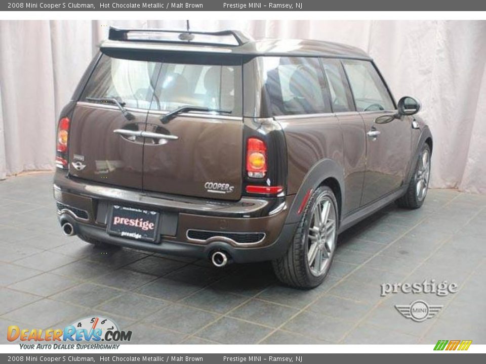 2008 Mini Cooper S Clubman Hot Chocolate Metallic / Malt Brown Photo #2