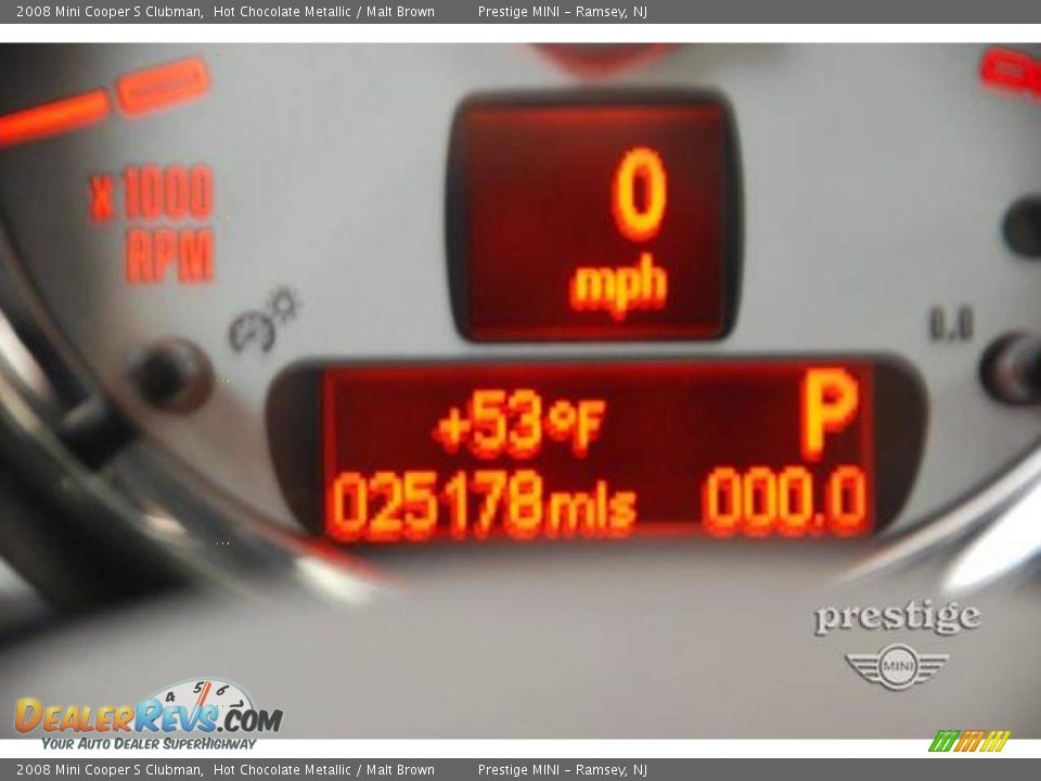 2008 Mini Cooper S Clubman Hot Chocolate Metallic / Malt Brown Photo #3