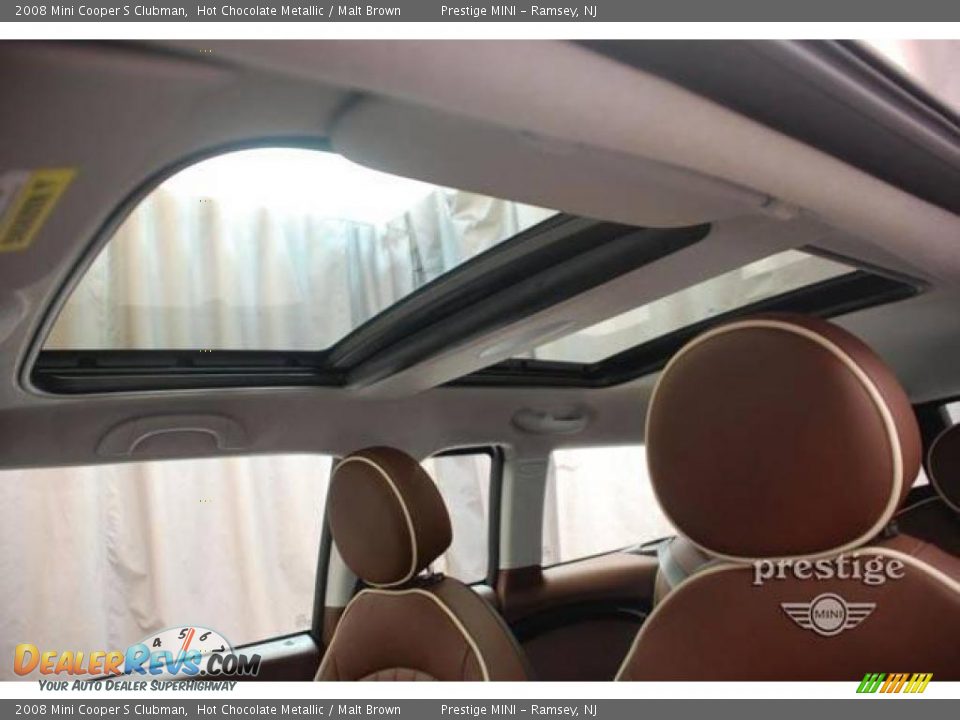 2008 Mini Cooper S Clubman Hot Chocolate Metallic / Malt Brown Photo #6