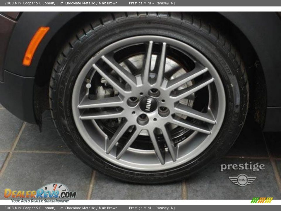 2008 Mini Cooper S Clubman Hot Chocolate Metallic / Malt Brown Photo #9