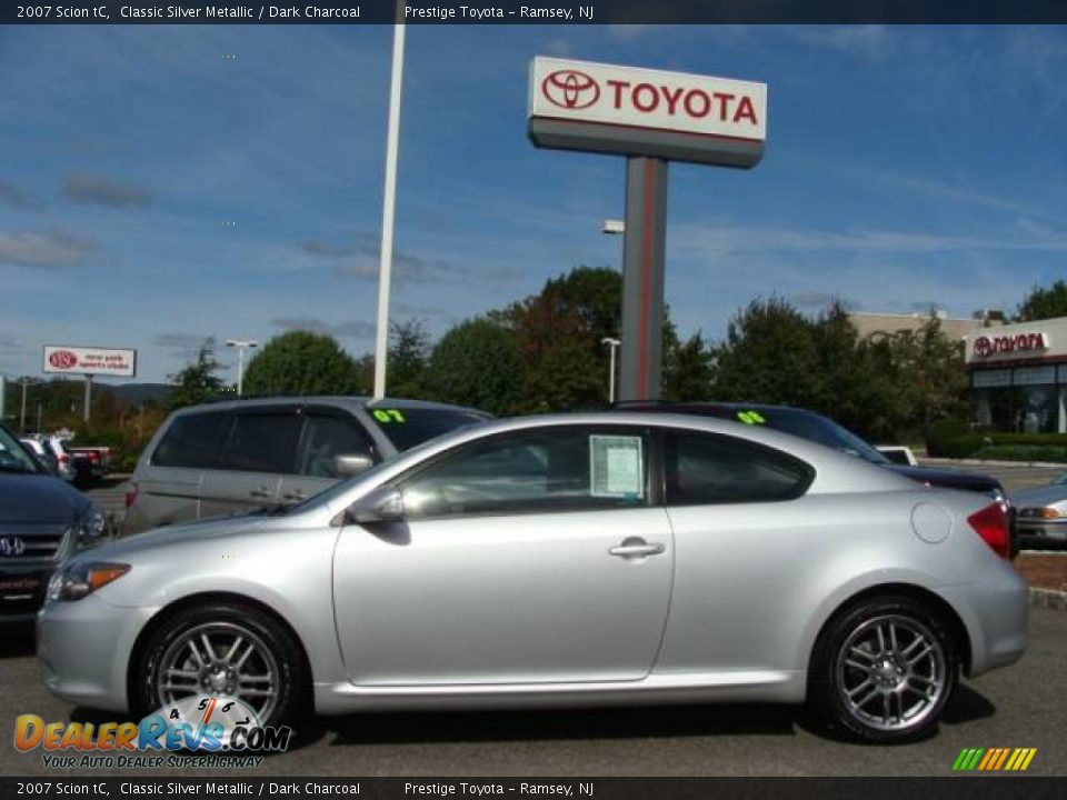 2007 Scion tC Classic Silver Metallic / Dark Charcoal Photo #3