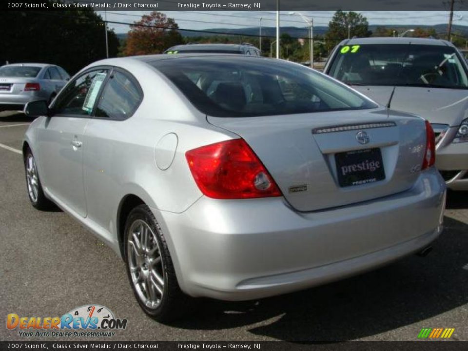 2007 Scion tC Classic Silver Metallic / Dark Charcoal Photo #4