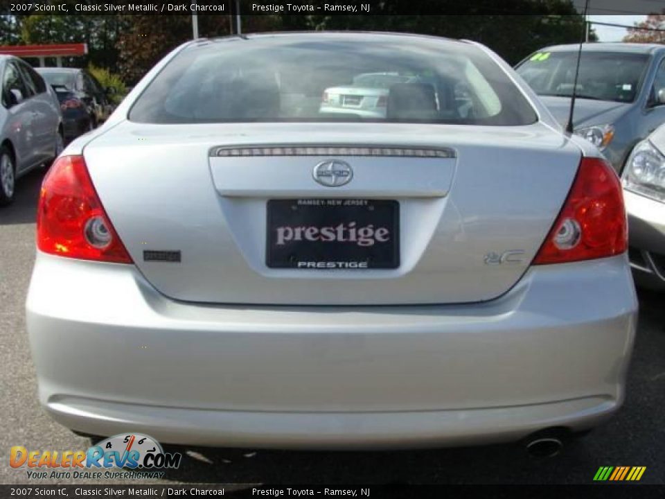2007 Scion tC Classic Silver Metallic / Dark Charcoal Photo #5