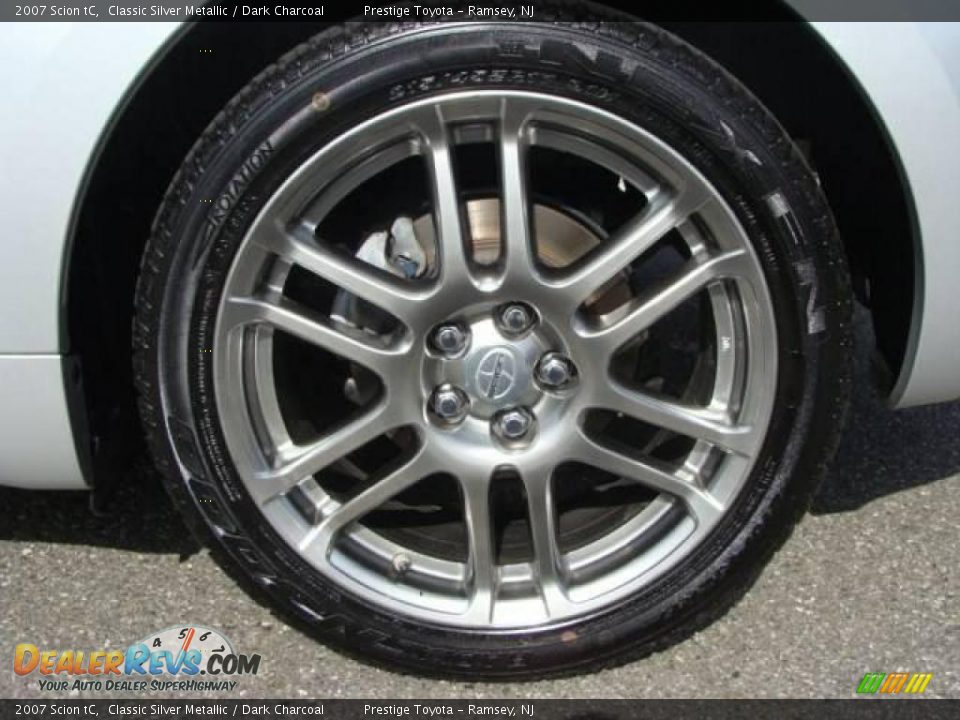 2007 Scion tC Classic Silver Metallic / Dark Charcoal Photo #14