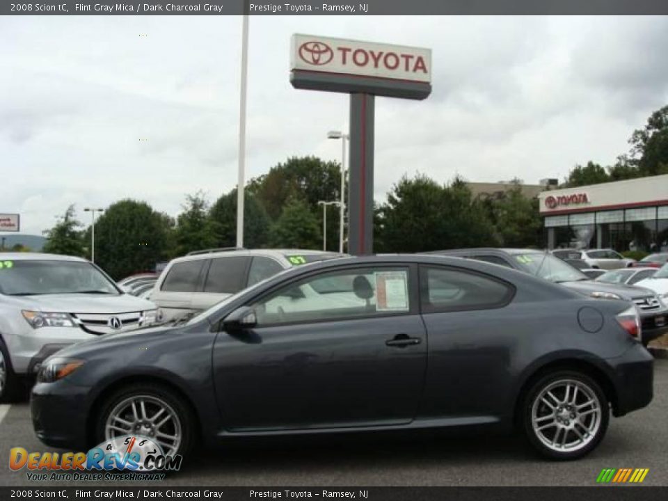 2008 Scion tC Flint Gray Mica / Dark Charcoal Gray Photo #3