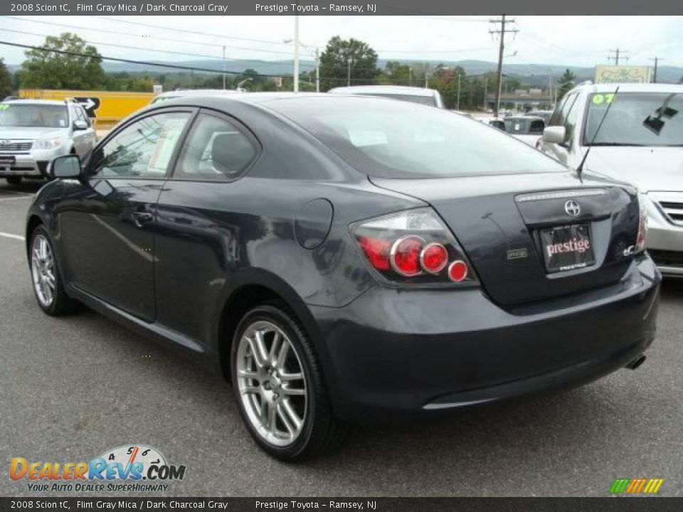 2008 Scion tC Flint Gray Mica / Dark Charcoal Gray Photo #4