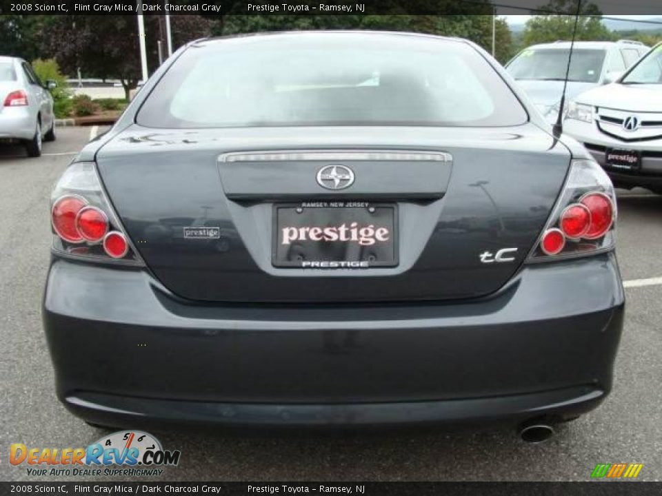 2008 Scion tC Flint Gray Mica / Dark Charcoal Gray Photo #5